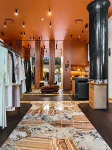 The New Trend clothing store fitout in Fortitude Valley with modern luxury retail interior design.
